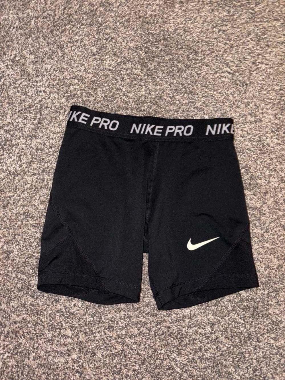 Black Nike Pro spandex shorts